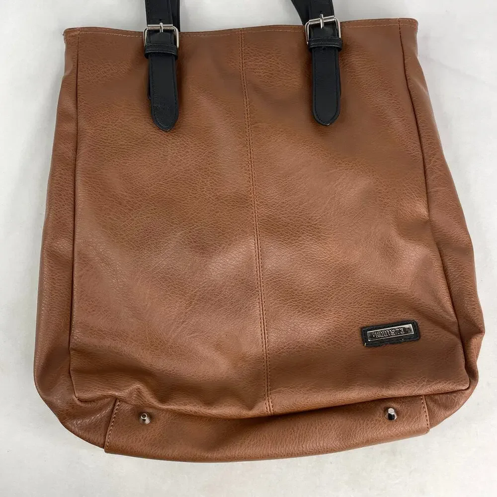 Roots 73 Brown Laptop Tote Bag Purse